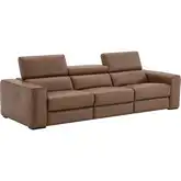 Picasso Power Motion Sofa in Caramel Top Grain Leather